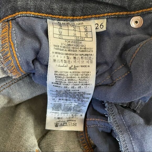 VINTAGE Early 90s Guess Crop Mid Jeans Size 26 - Picture 7 of 9